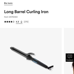 Brand New Bio Ionic Curling Iron 1.25 inch